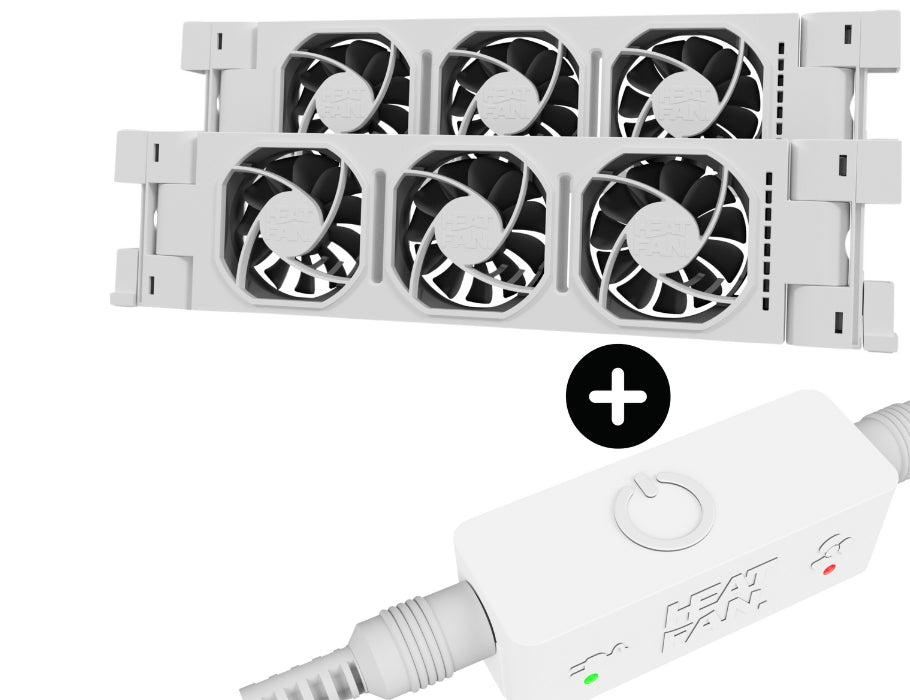 HeatFan 3 - Radiator Fan Duo - Sensor blanco + táctil