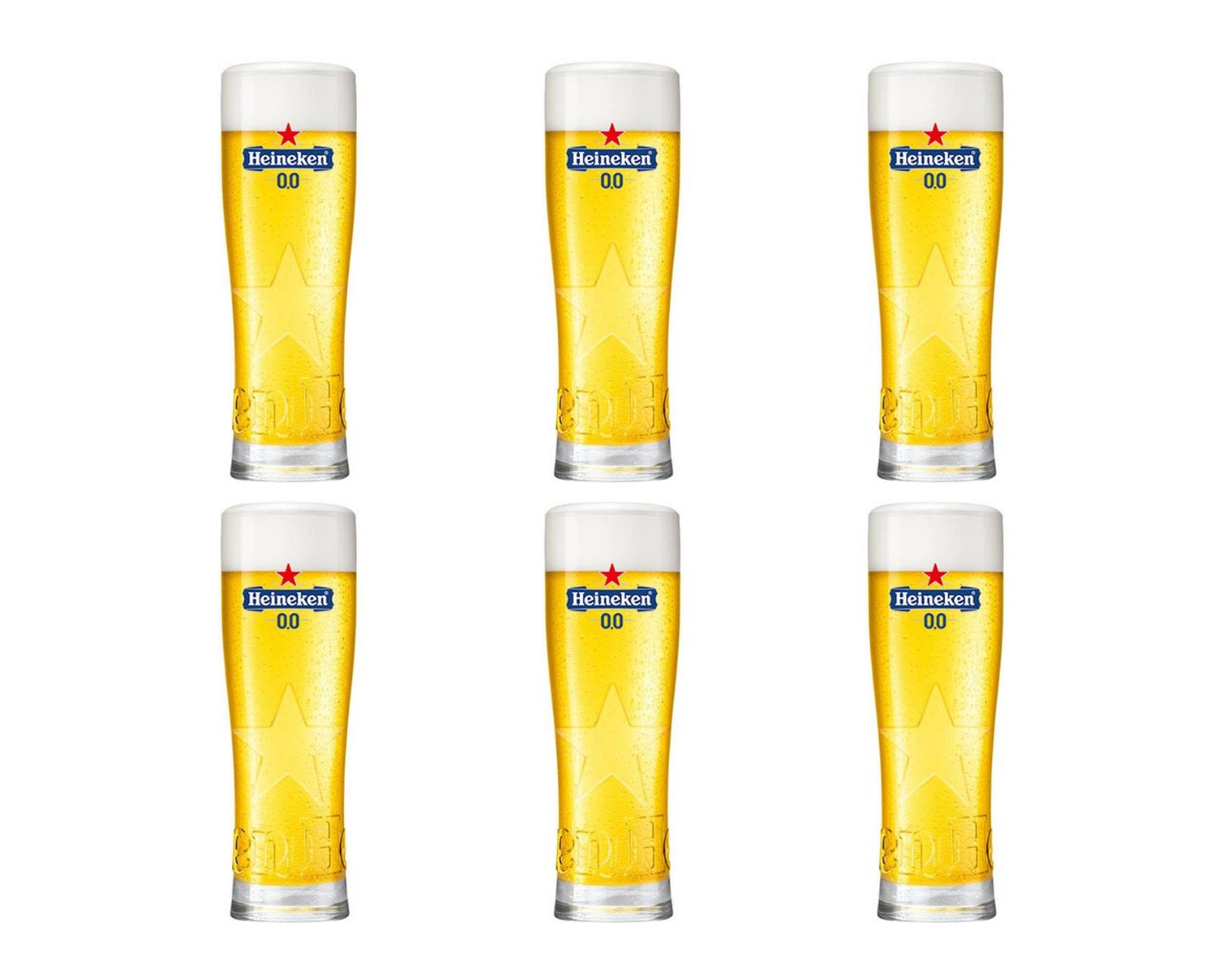 Vetro rigido Heineken 0,0% (6x 25cl)