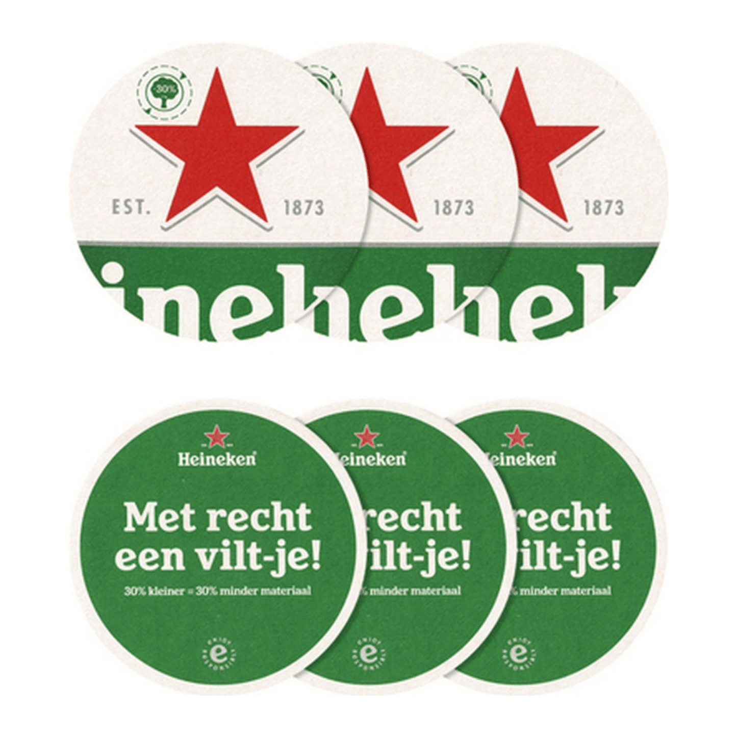 Fieltro Heineken (4x100 piezas)