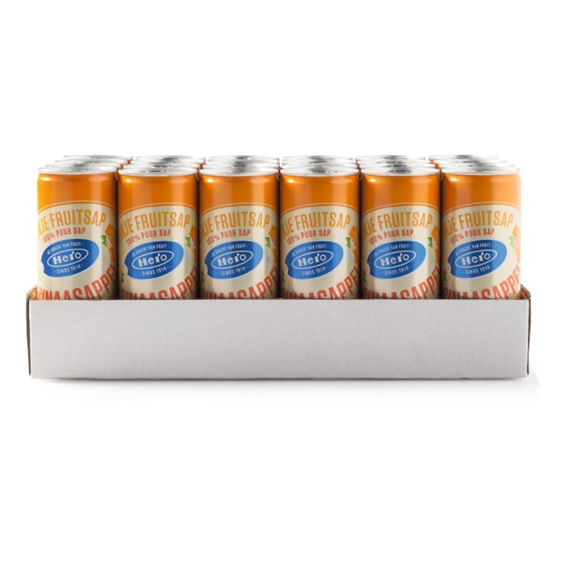 Lattina piccola di succo d'arancia Hero (24x 25cl)