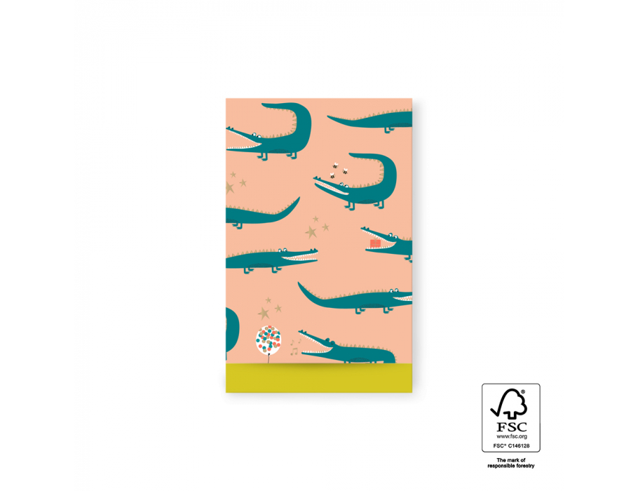 House of Products Bolsas de regalo Crocodile Amarillo 12x19cm 200st