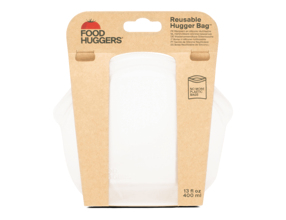 Food Hugger Borsa di stoccaggio riutilizzabile 400 ml Clear