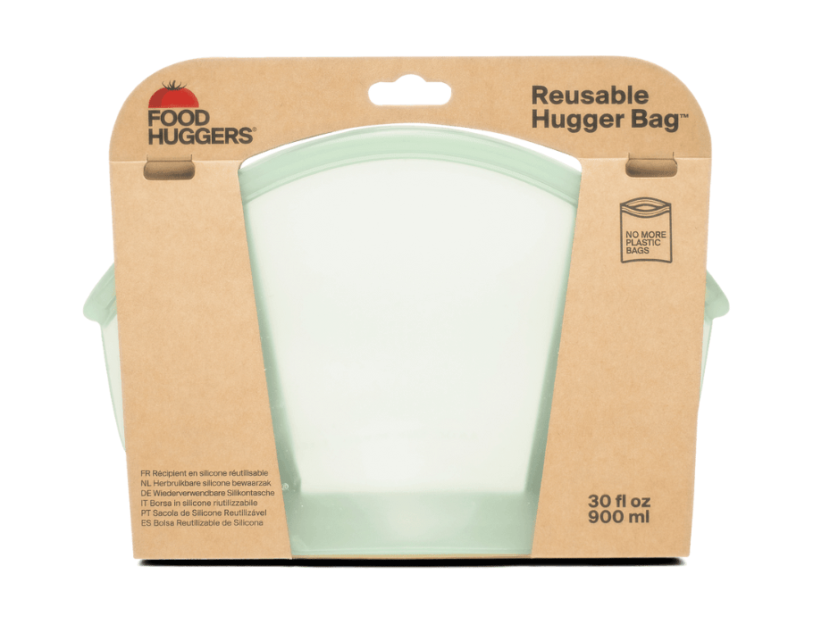 Food Hugger Borsa di stoccaggio riutilizzabile 900 ml Juniper Clear