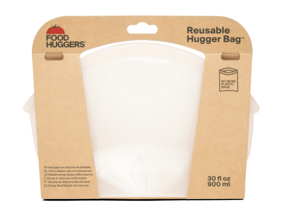 Food Huggers Bolsa de almacenamiento reutilizable 900 ml Champagne Frost