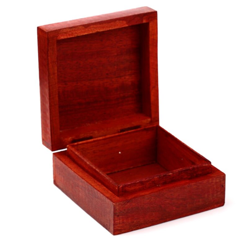 Caja de almacenamiento de Buda tailandés tallada con mango