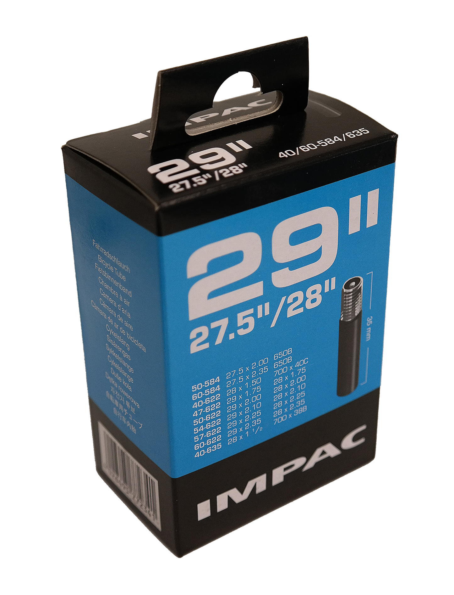 IMPAC (Schwalbe) Interner Tube AV19 27,5 29 pollici 40 60-622 AV 40 mm