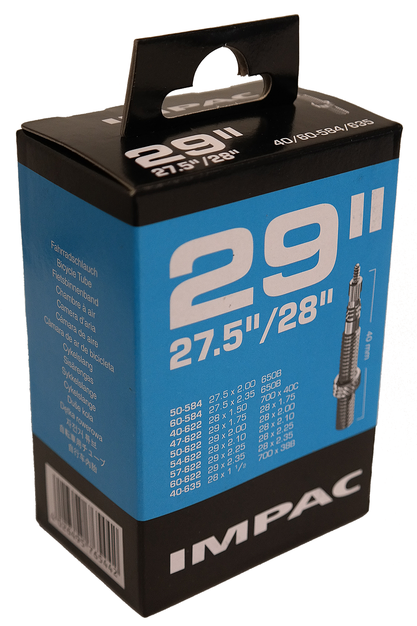 Impac (Schwalbe) inner tube SV19 28 29 inch 40 60-622-635 40 mm