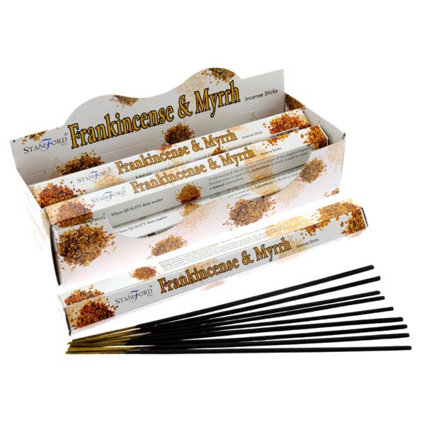37112 Incense Mirre - Stick di incenso esagonale di Stamford Premium