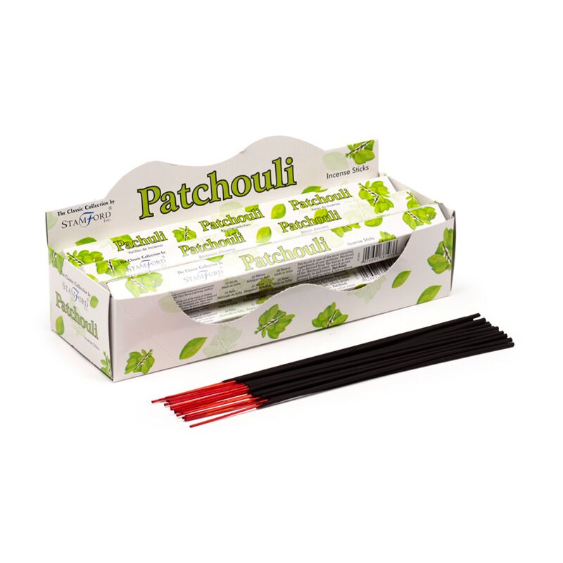 37103 patchouli - bastoncini di incenso esagonale di stamford premium