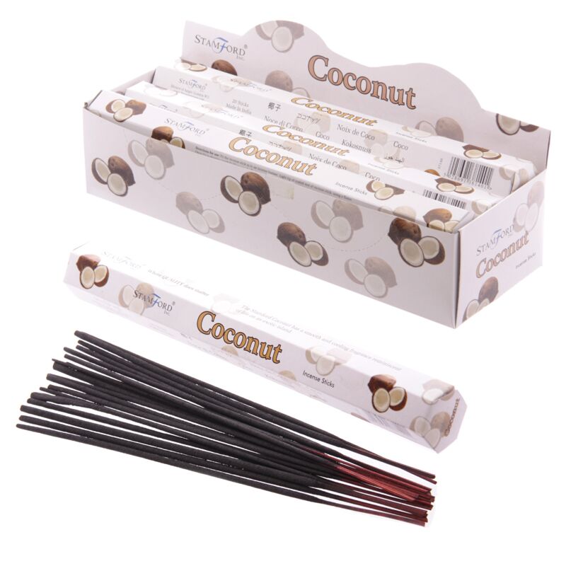 37140 Coco - Stamford Premium Hex Inciense Sticks