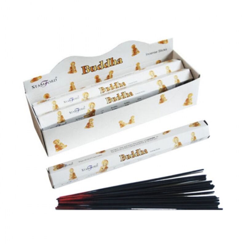37521 Buddha - bastoncini di incenso esagonale Stamford Premium