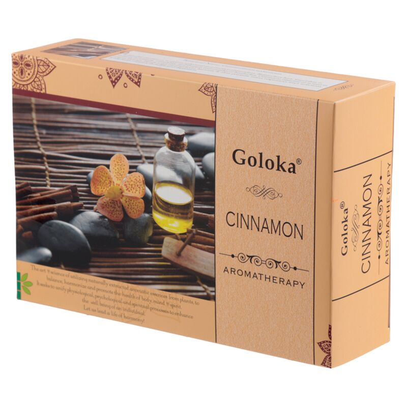 Cannella - bastoncini di incenso dell'aromaterapia di Goloka