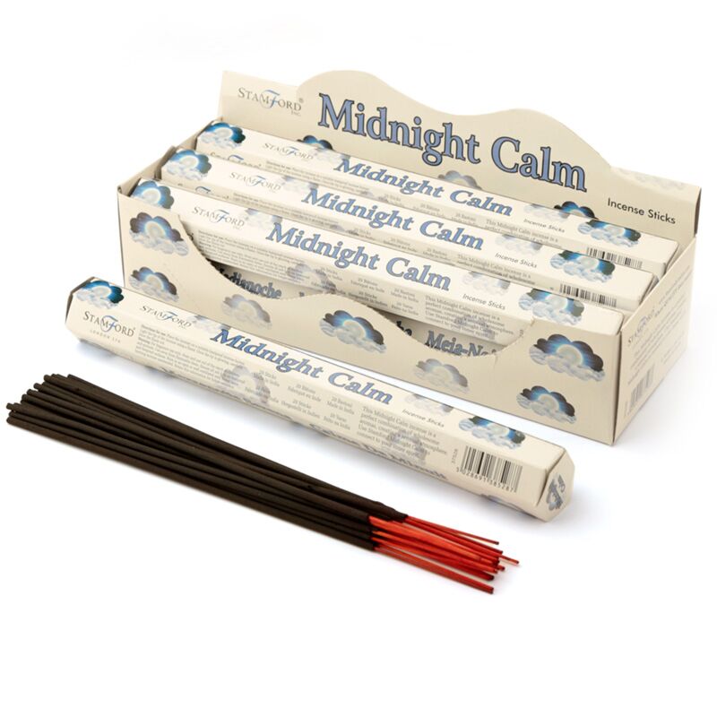 37528 Calma di mezzanotte - Sticchi di incenso esagonale Stamford Premium