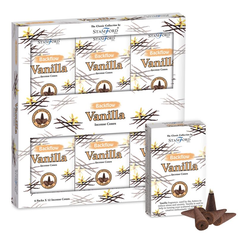 37431 coni di incenso di riflusso Stamford - Vanilla