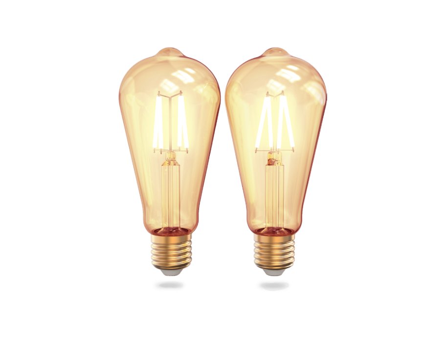 LAMPAGGIO LED INNR Wifi E27FILAMENT Vintage EDISON 2 pezzi
