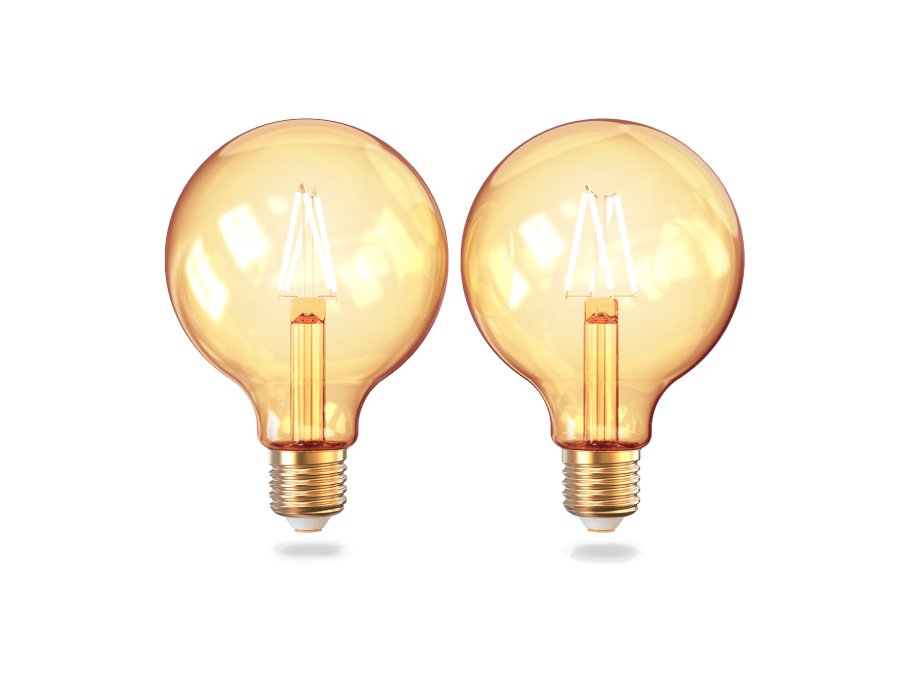 Lampada LED INNR Wifi E27Filament Vintage Globe 2 pezzi