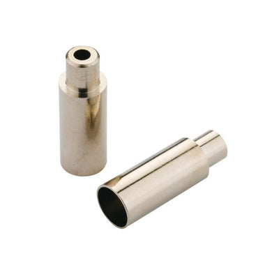 Tappi terminali Jagwire aperti - freno da 5 mm (fermacavi da strada da 4 mm) - ottone (100 pezzi) - cromato
