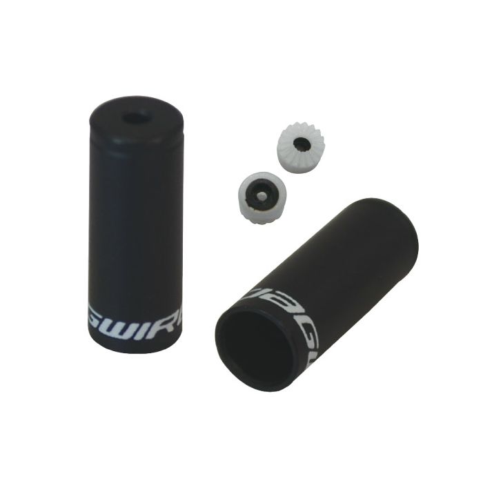 Tapas de extremo Jagwire selladas - cambio de 4,5 mm (trenzado) - aleación (50 piezas) - negro