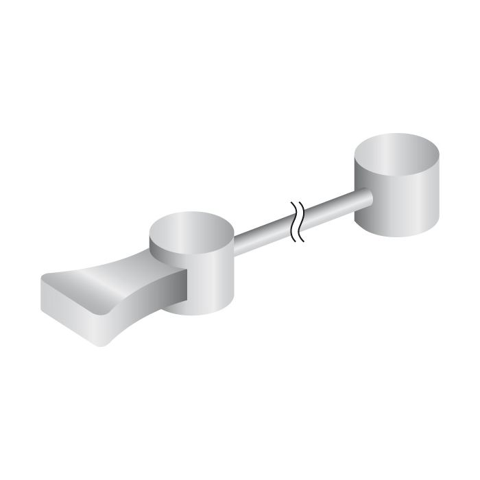 Cable cruzado Jagwire de doble extremo 1,8x380mm (10uds)
