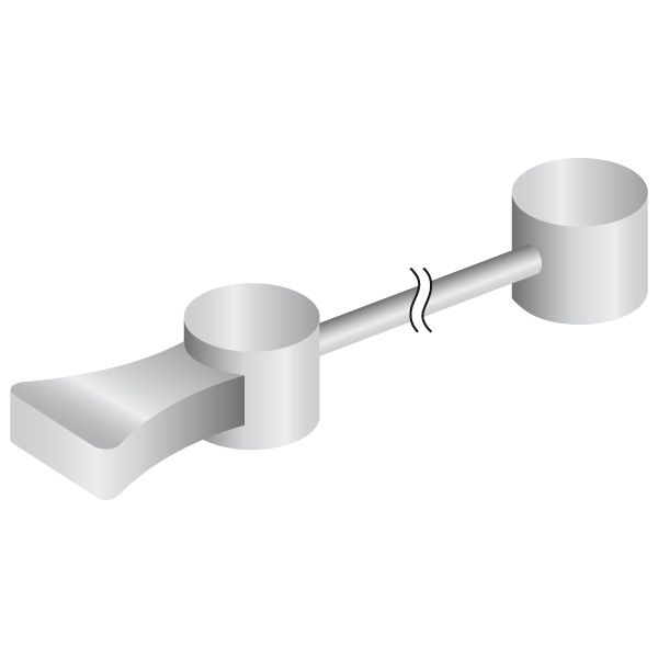 Cable cruzado Jagwire de doble extremo 1,8x380mm (10uds)