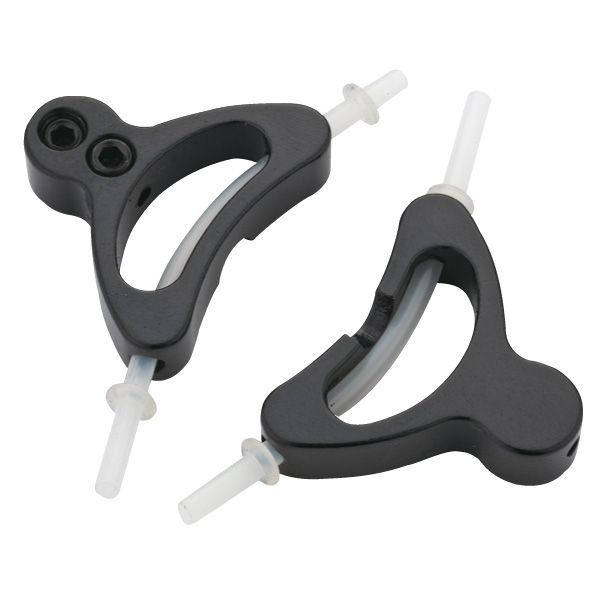 Portacables de aleación Jagwire con revestimiento (2 piezas) - negro