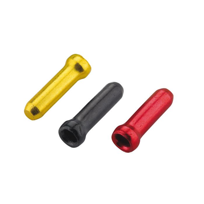 Punte per cavi Jagwire - freno o cambio (30 pezzi ciascuno) - oro nero rosso