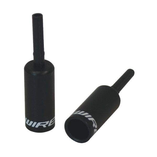 Cappucci terminali Jagwire rivestiti - spostamento da 4,5 mm (intrecciato) - lega (50 pezzi) - nero