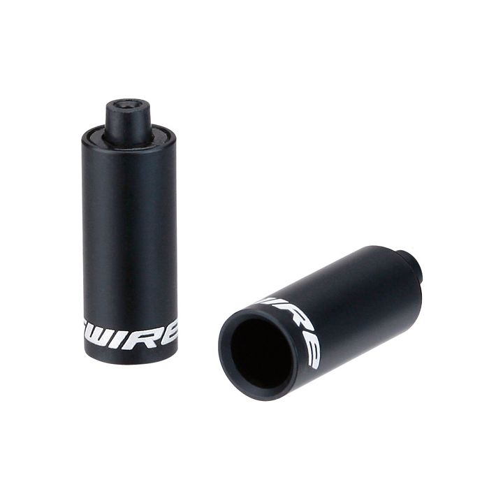 Cappucci terminali Jagwire con cappuccio - spostamento da 4,5 mm (intrecciato) - lega (30 pezzi) - nero