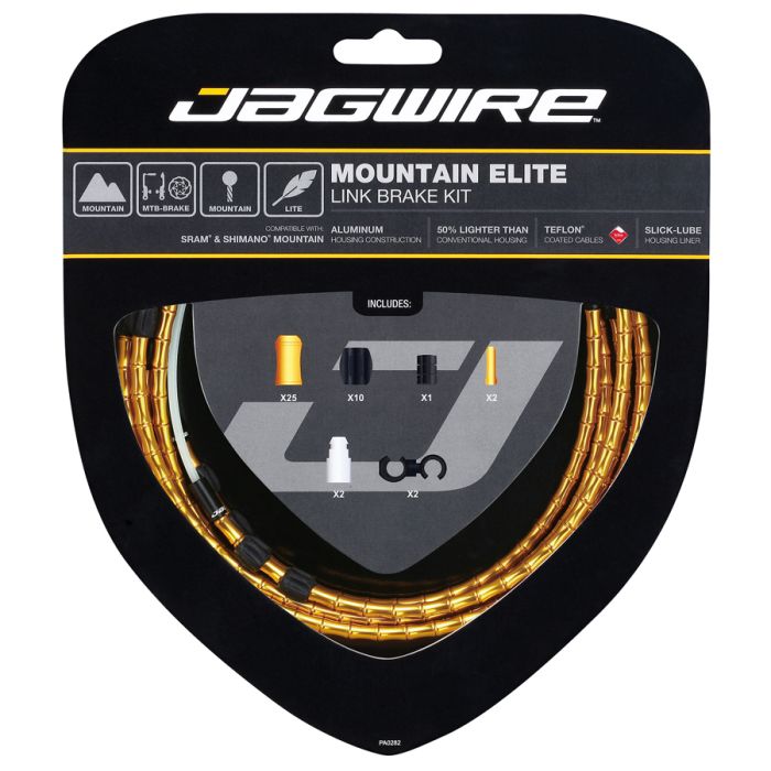 Kit freno Jagwire Mountain Elite Link - Oro