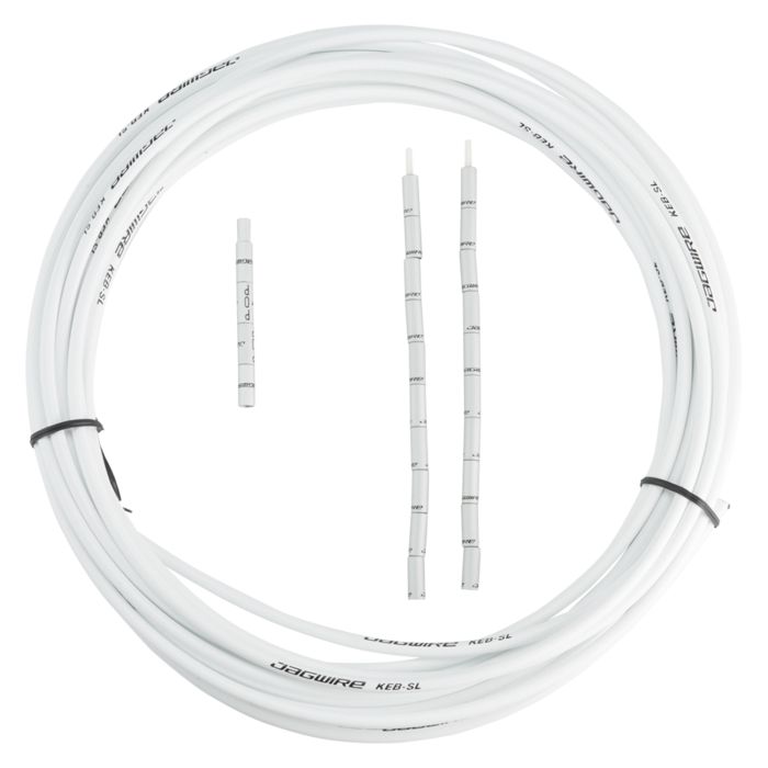 Caja de freno Jagwire 5mm keb slick-lube (10m + tapas finales) - blanco