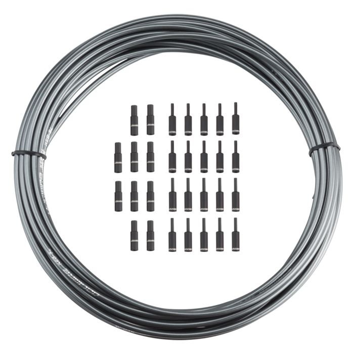 Caja de freno Jagwire 5mm keb slick-lube (10m + tapas finales) - gris hielo