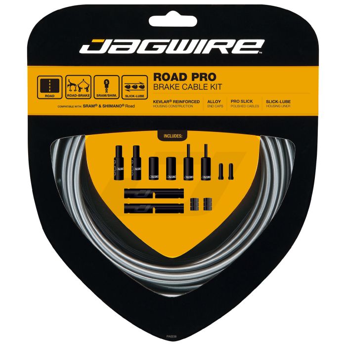 Jagwire road pro kit de frenos - gris hielo