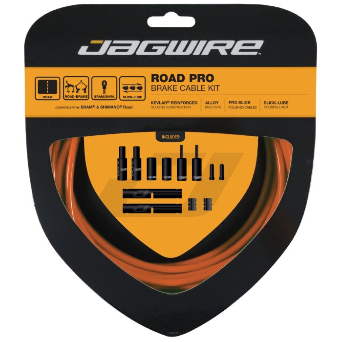 Jagwire road pro kit de frenos - naranja