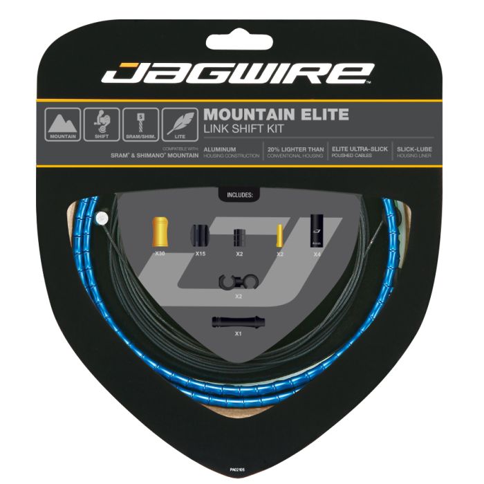 Kit cambio Jagwire Mountain Elite Link - blu