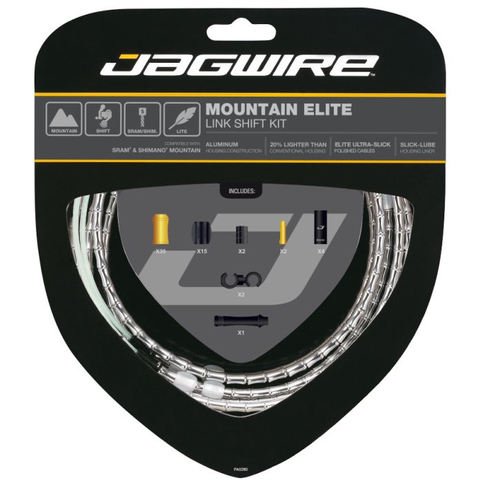 Kit cambio Jagwire Mountain Elite Link - argento