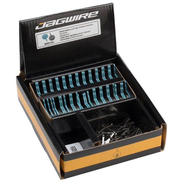 Pastilla de freno de disco orgánica Jagwire sport - taller (25 pares) - avid (bb5)