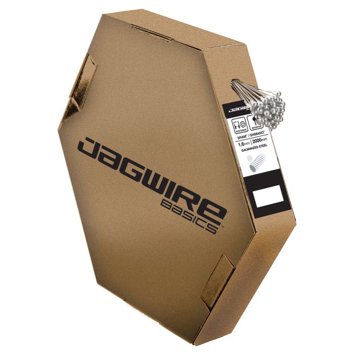 Cable de freno de montaña Jagwire - basics galvanizado - 1,6x2000mm - sram shimano (100uds)