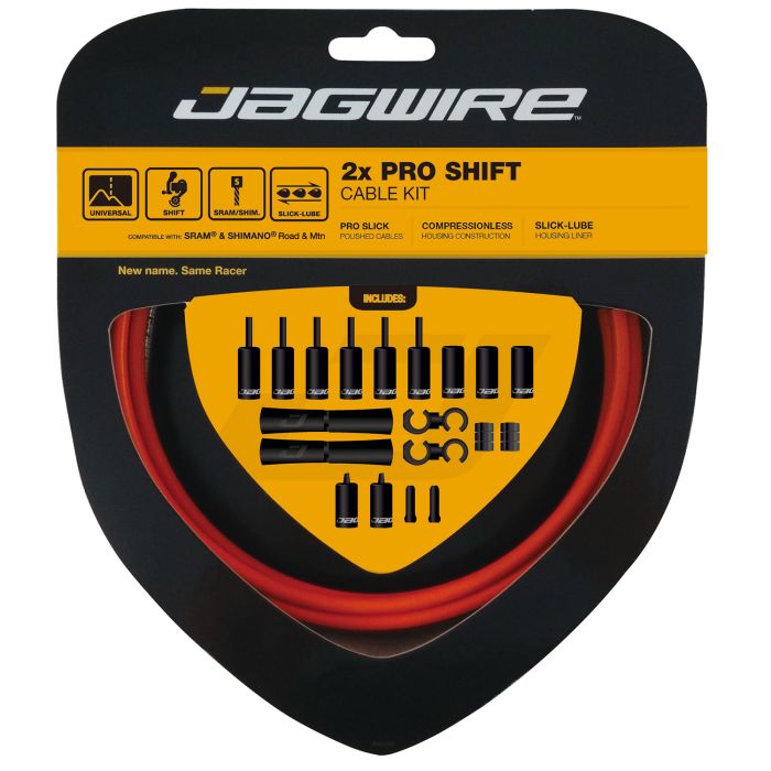 Jagwire 2x kit de cambio pro - naranja