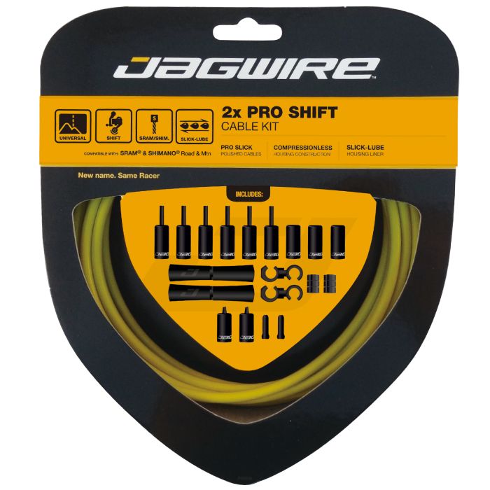 Jagwire 2x kit de cambio pro - amarillo