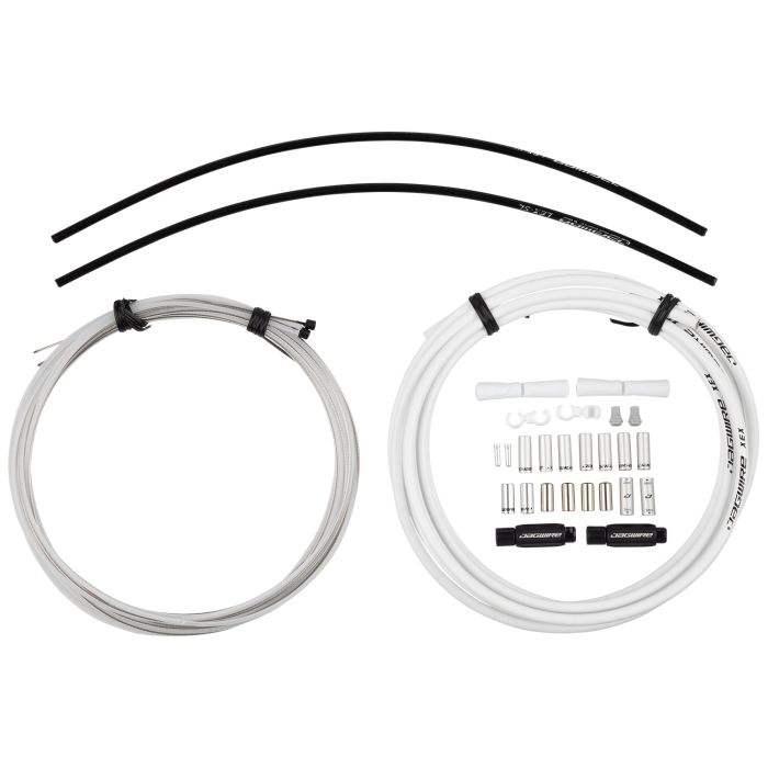 Jagwire 2x kit de cambio sellado elite - blanco