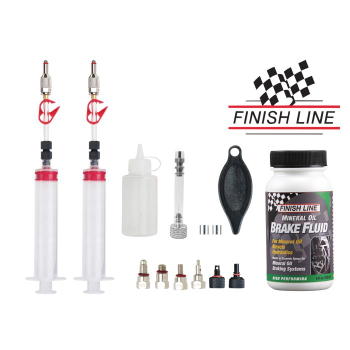 Kit di spurgo minerale Jagwire pro - con olio minerale Finish Line (120 ml)