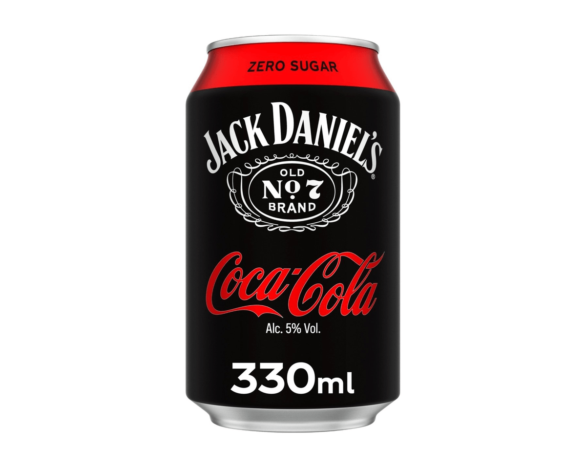 Lata Jack Daniel's Coca Cola Zero (12x 33cl)