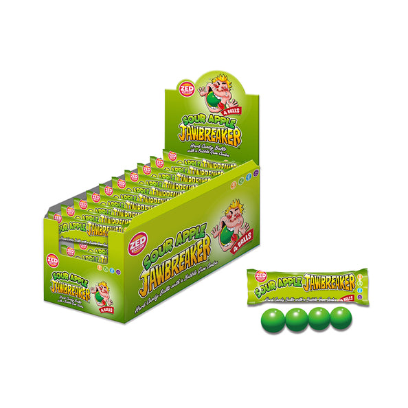 Zed candy jawbreaker mela acida (40x confezione da 4)
