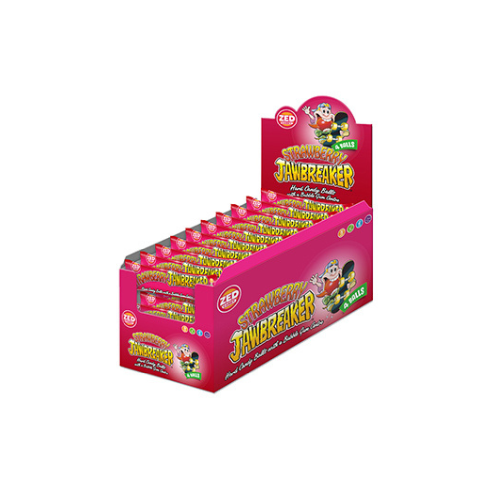 Zed candy jawbreaker fragola (40x confezione da 4)
