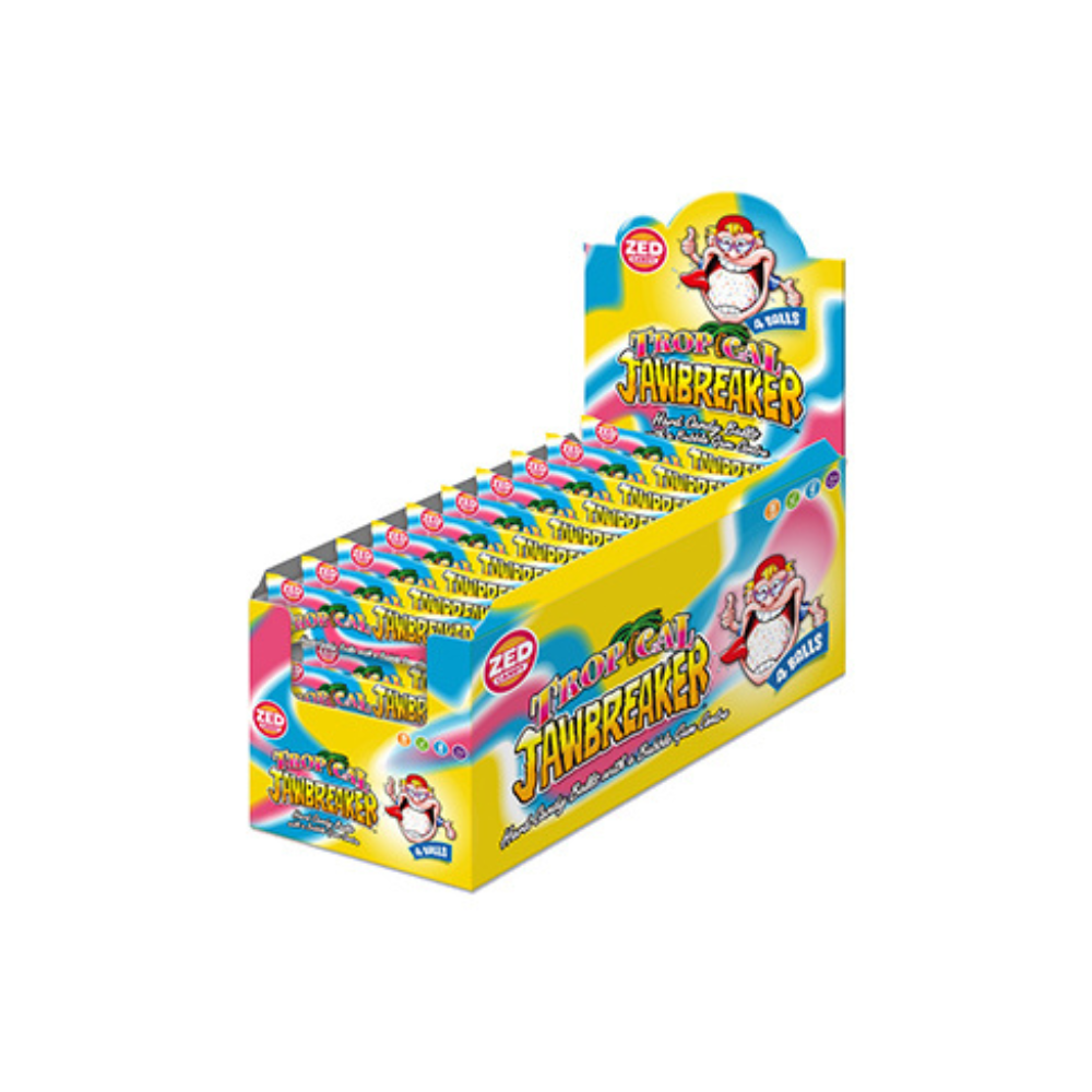 Zed candy jawbreaker tropicale (40x confezione da 4)