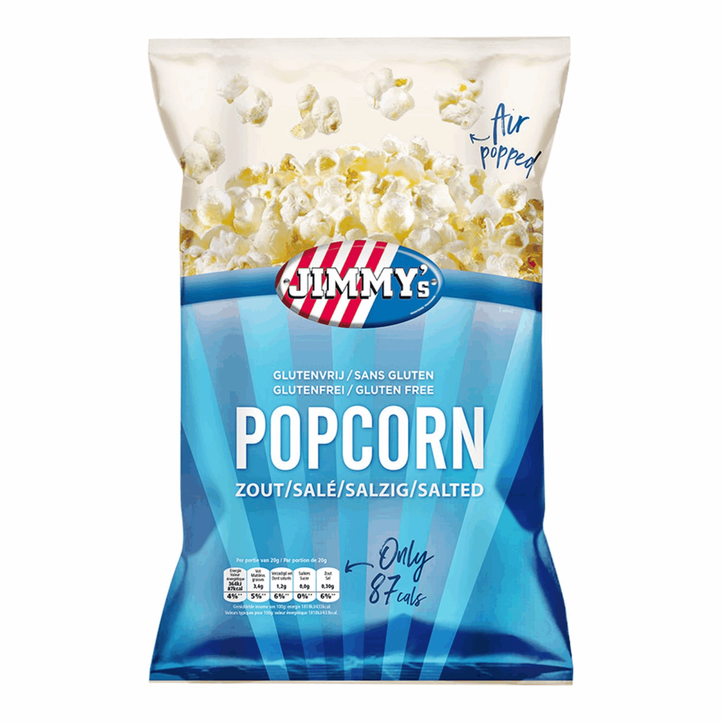 Busta di sale per popcorn Jimmy's (12x 40gr)