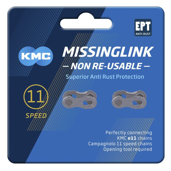 Catena di biciclette KMC MissingLink 11 Nopt Silver 5,65 mm non riutilizzabile