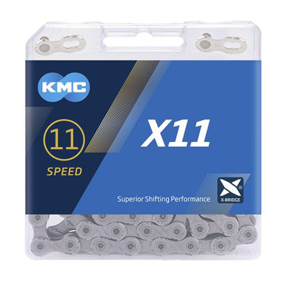 KMC X11R Grey 118 SCHAKELS (blocco della bicicletta)