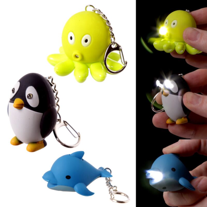 Octopus Penguin Dofijn LED Key Holder