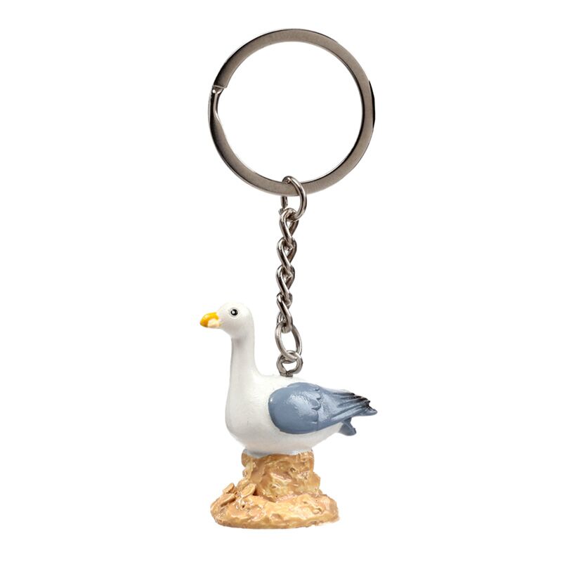 Boya de gaviota Zeemeeuw en rock llavero